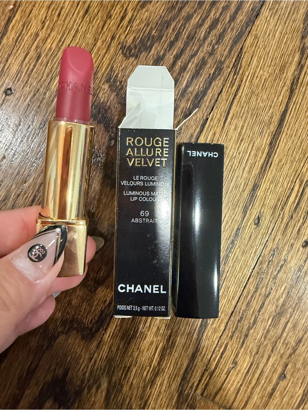 Chanel Rouge Allure Velvet Luminous Matte Lip Colour ~ 69 ABSTRAIT ~ 3.5g .12 Oz